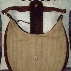 Shoulder "Mixed Material" Handbag